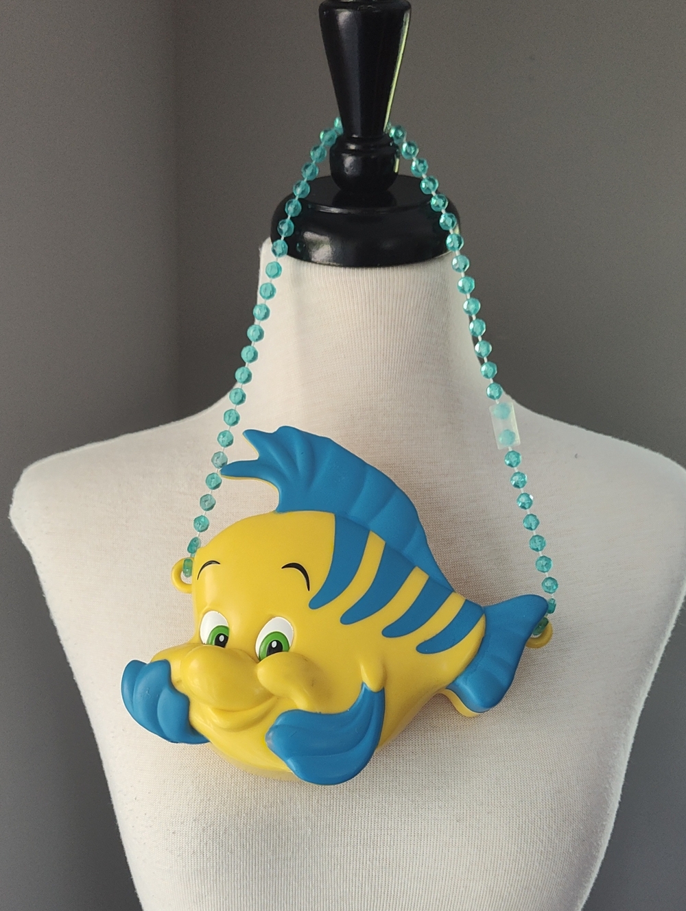 Disney Yellow and Blue Little Mermaid Flounder Fish Purse